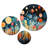 Colorful Whimsical Wanderlust I - Abstract Collages Metal Art Print Set