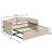 Upholstered Daybed With Trundle – Slat Support-2037907201