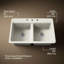 Riverby 33 In. Top-Mount Double-Bowl Kitchen Sink-1017940968-1017940970-1035019190
