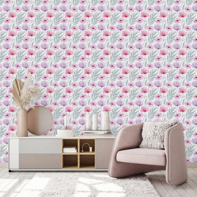 Peel & Stick Floral Tile