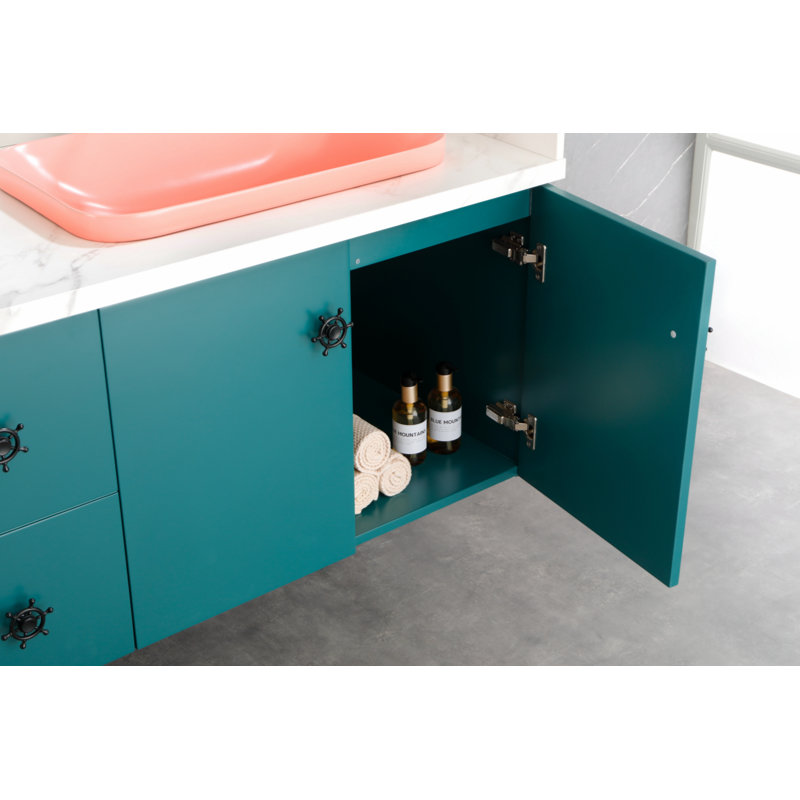 Wenty 14.5'' Chrome Rectangular Bathroom Sink