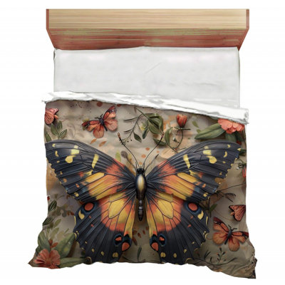 Colorful Butterfly Insect Comforter