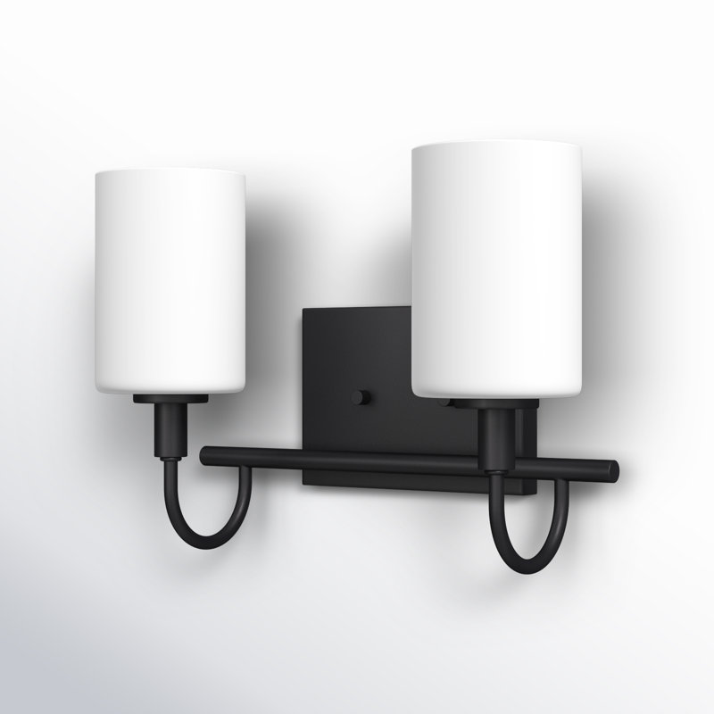 Rowley 2 Light Dimmable Vanity Light, Midnight Black