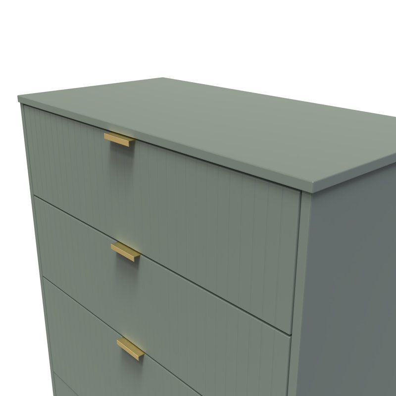 77cm W 3 - Drawer Chest of Drawers, Green