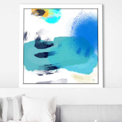 «Dream with Me II» par Ruth Fromstein - peinture sur toile à cadre flottant