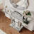 43" Mirrored Glass Console Table Sofa Table