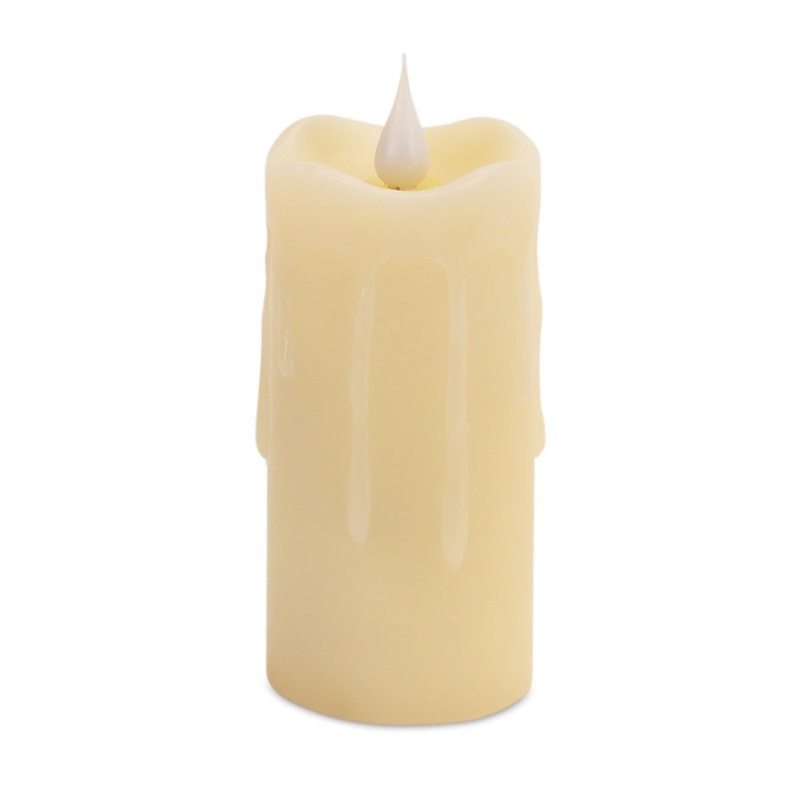 Set of Two Beige Flameless Votive Candle