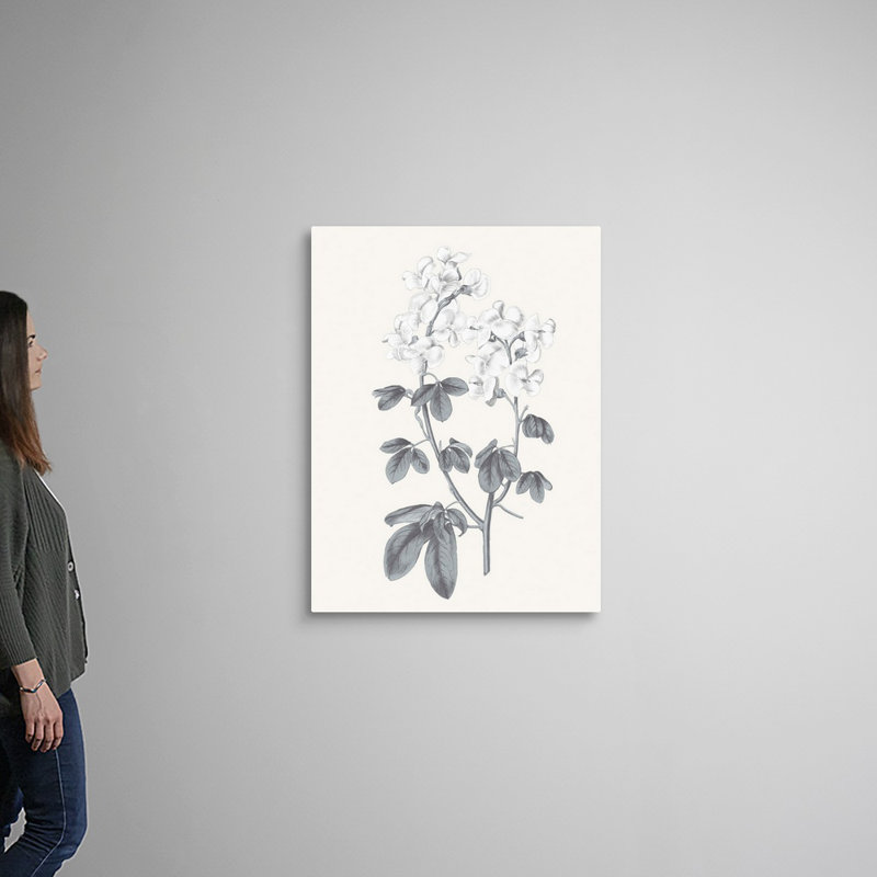«Neutral Botanical III», art mural sur toile, Toile tendue, H 40 po x l 30 po x P 1 po