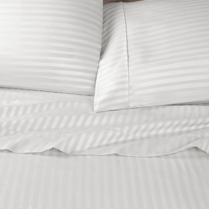 Aldin 650 Thread Count Certified Certified Egyptian Cotton Solid Color Pillowcase Set, Black, Standard