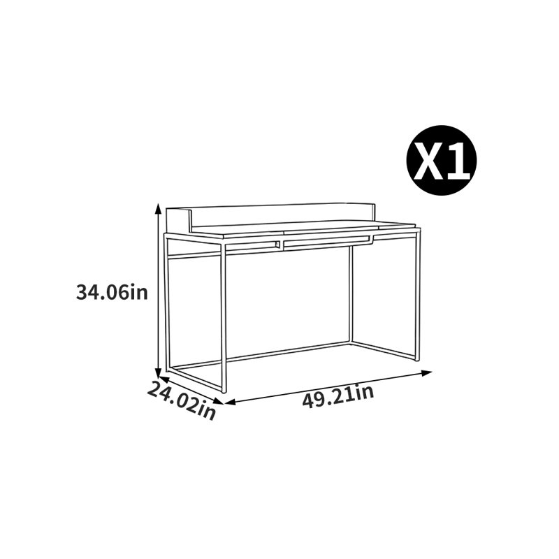 Petit bureau luxueux de style européen, Noir
