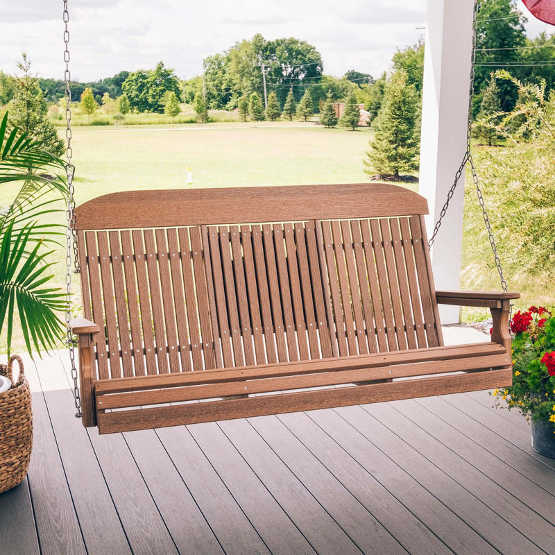  5' Classic Swing, Antique Mahogony Woodgrain