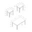 Table Set, 3Pcs Set, Coffee, End, Side, Accent, Living Room, Brown Laminate, Transitional-125534675