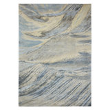 Hand Knotted Abstract Area Rug