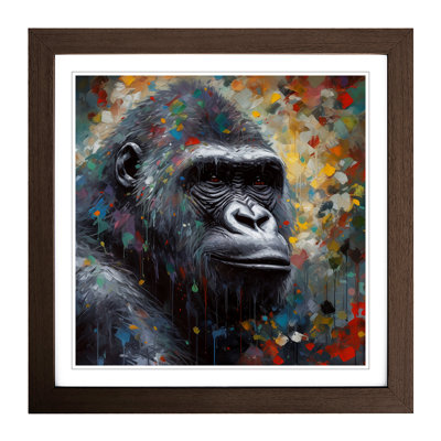 Gorilla Post-Impressionism - Framed Print