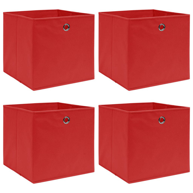Rebrilliant Fabric Decorative Bin, Red
