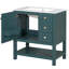 Meuble-lavabo transitionnel avec lavabo, 2 tiroirs et 1 porte-1136205325
