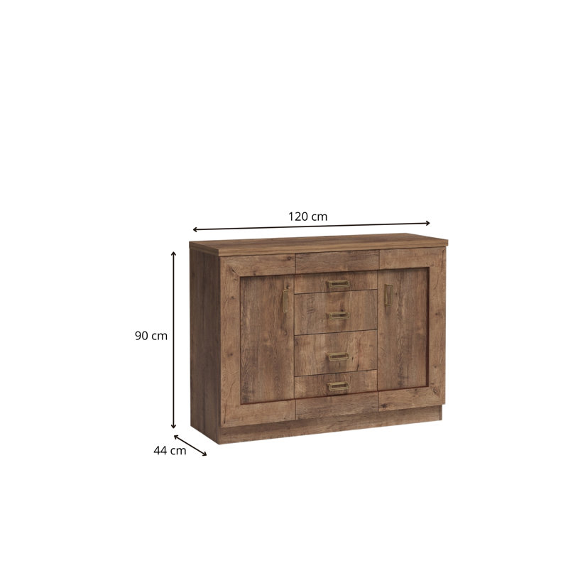 Desern Chest Of Drawers T-6, 90 cm H x 120 cm W x 44 cm H