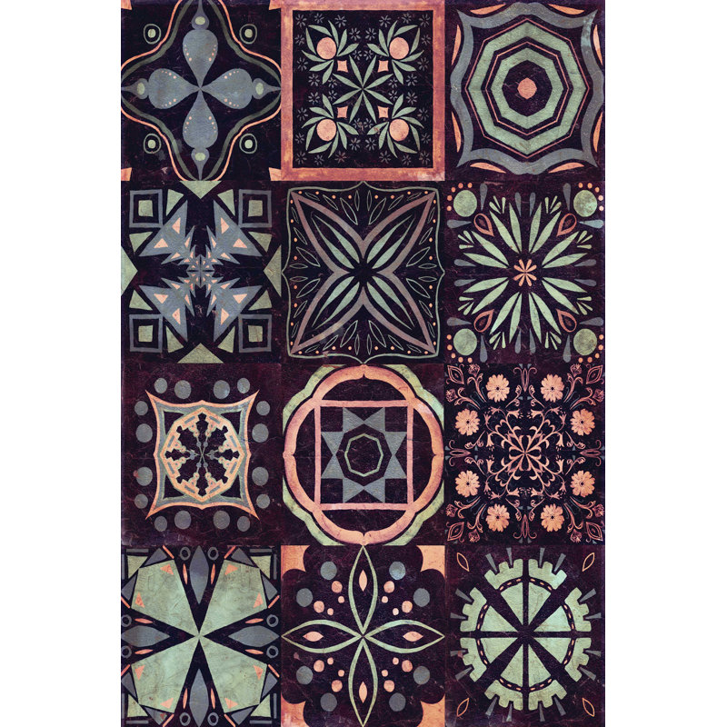 Tuile de kaléidoscope II, H 18 po x l 12 po
