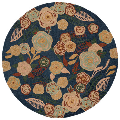 Jardin Hand Tufted Wool; Cotton Floral Indoor Rug