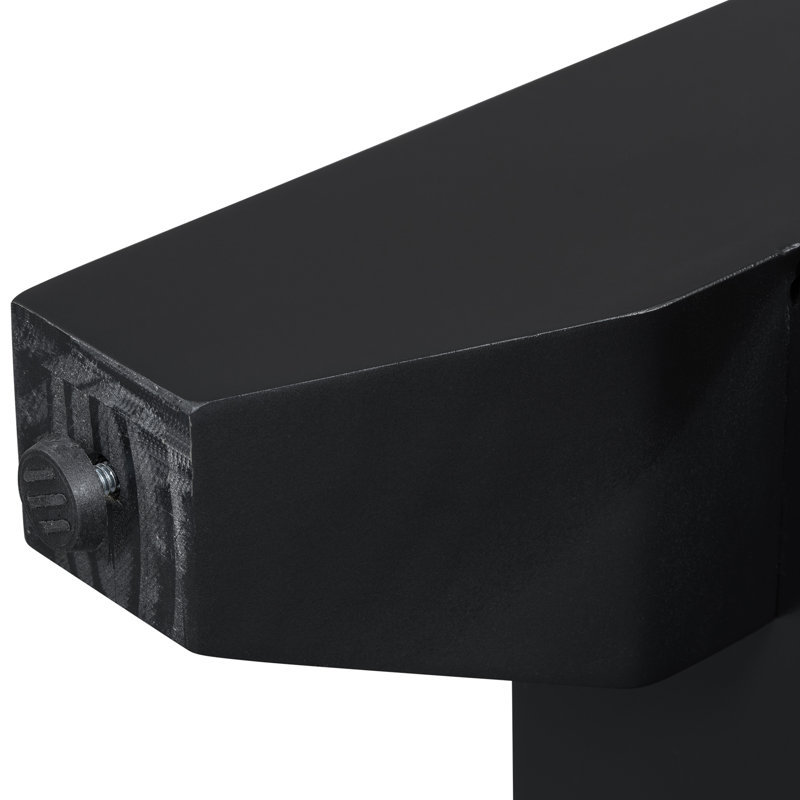 55.4" Modern Entryway Console Table, Black