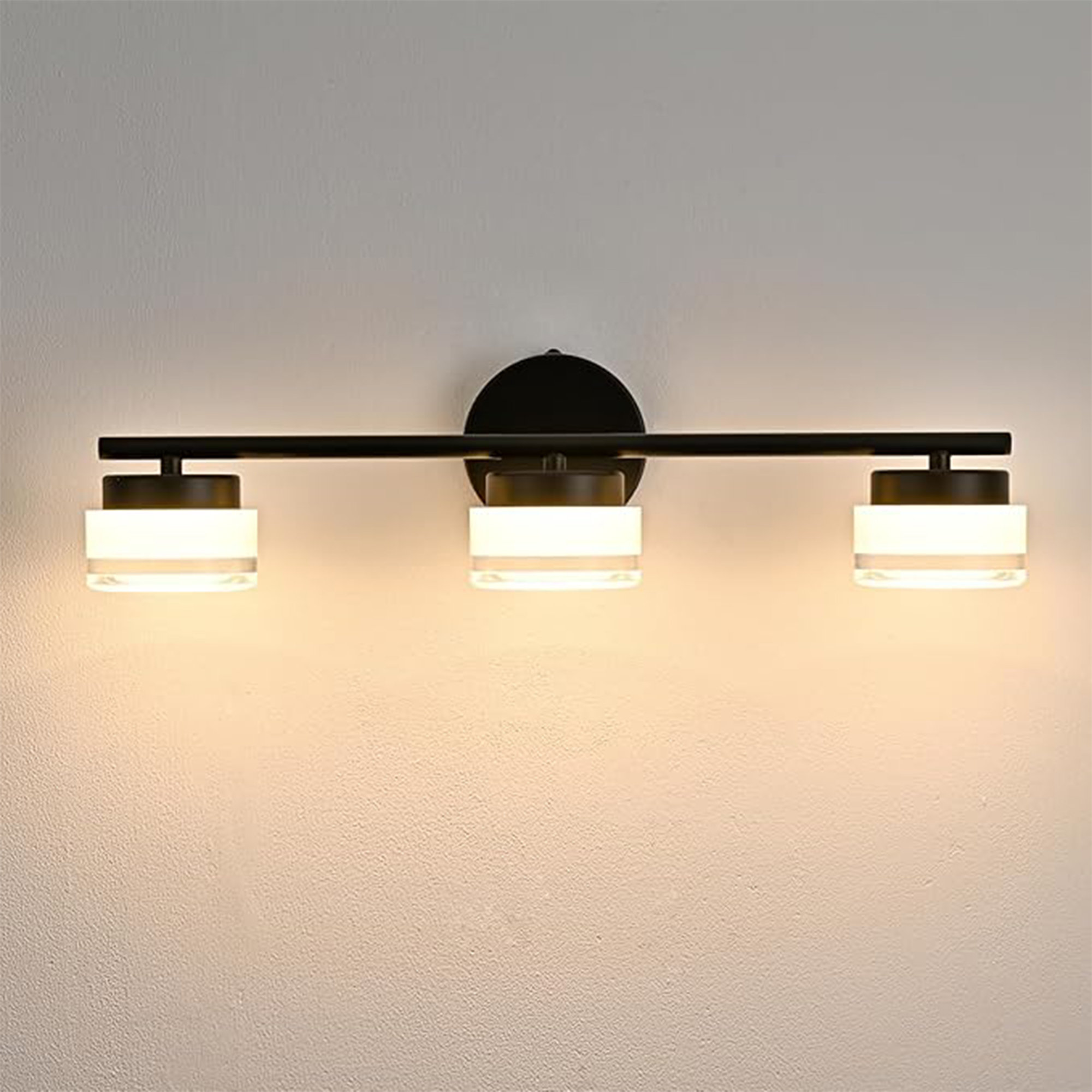 Mercer41 3-Light LED Bathroom Vanity Lights Black - Wayfair Canada