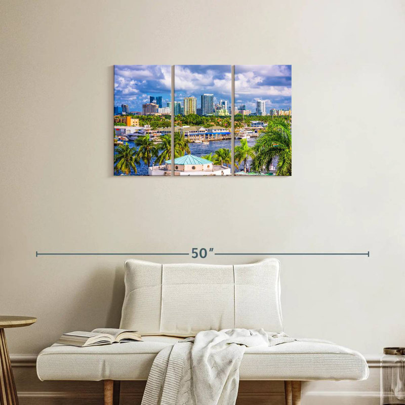 Aime Fort Lauderdale Skyline, 20" H x 33" W