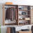 Devi Oak Wall Mounted Wood Closet System-1924130004