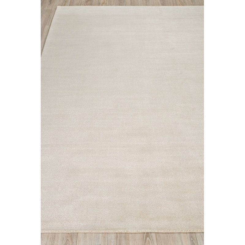 Duo Hand-Loomed Wool/Synthetic Brown Area Rug, Rectangle 2' x 3'