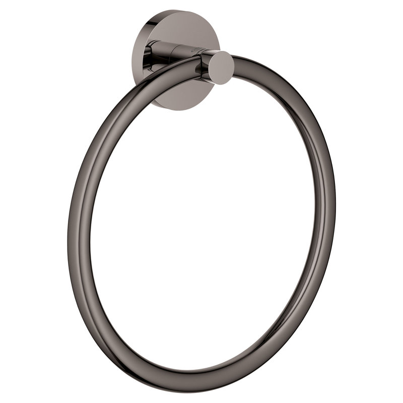 ESSENTIAL 8" Towel Ring, Hard Graphite