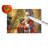 Rhodesian Ridgeback and Santa Claus Glass Cutting Board