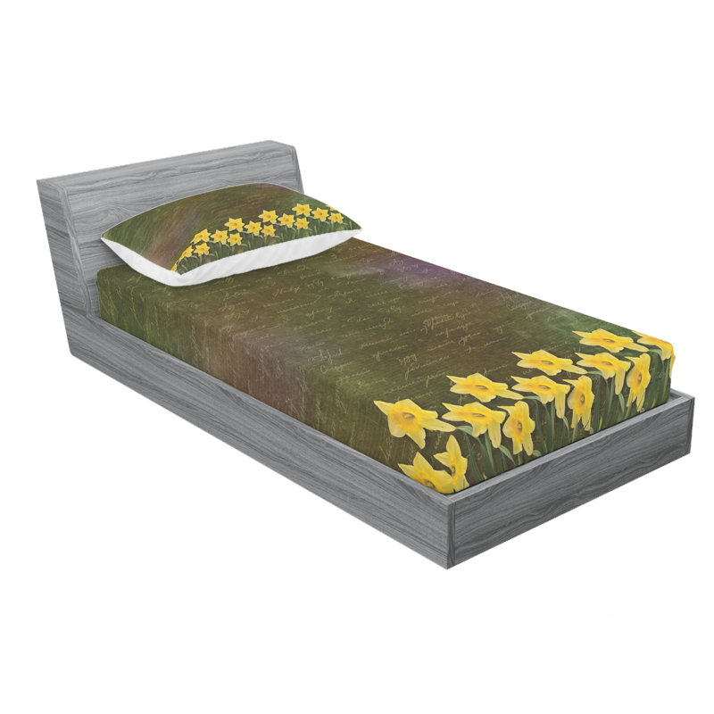 Microfiber Sheet Set, Twin XL Sheet Set with Fitted Sheet