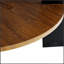 Ensemble de 2 tables basses et tables d'appoint rondes avec rangement, en PVC thermoformé, idéal pour une décoration moderne et industrielle.