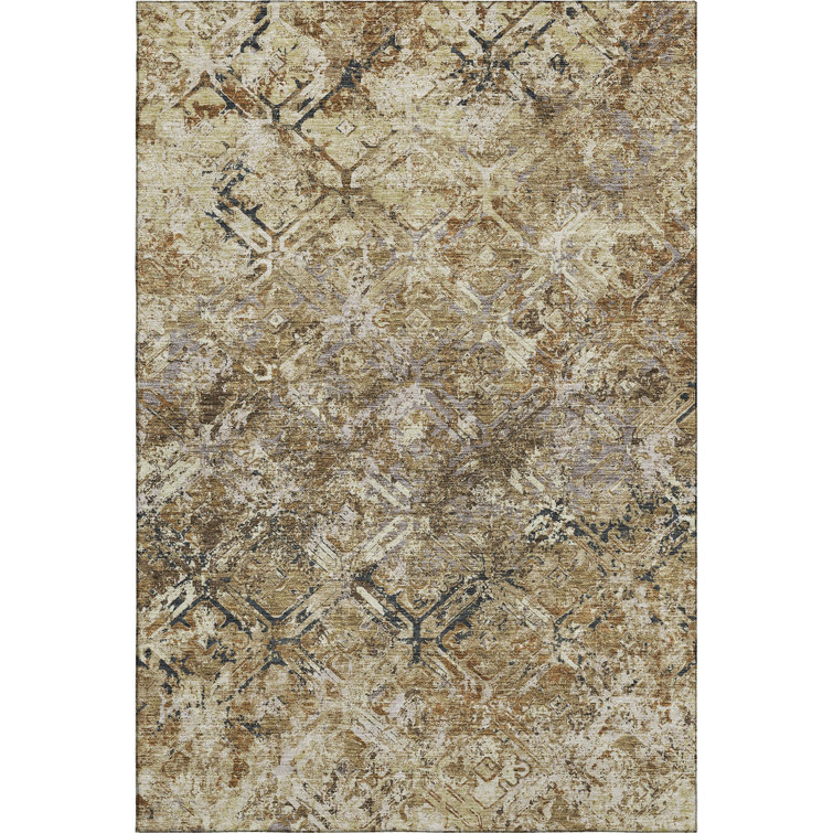 Premium Machine Washable Prisco Beige Rug