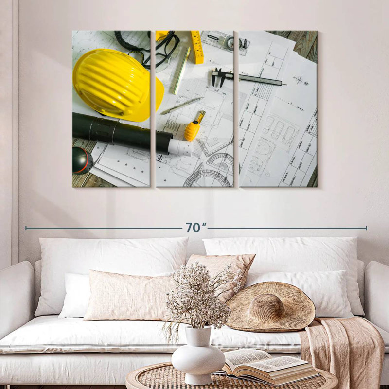 Alcaraz Drawing And Construction Tools, 32" H x 50" W