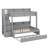 Full Over Twin Bunk Bed With Built-In Storage Staircase, Trundle Bed, Storage Compartments, LED & USB Connectivity-998261334