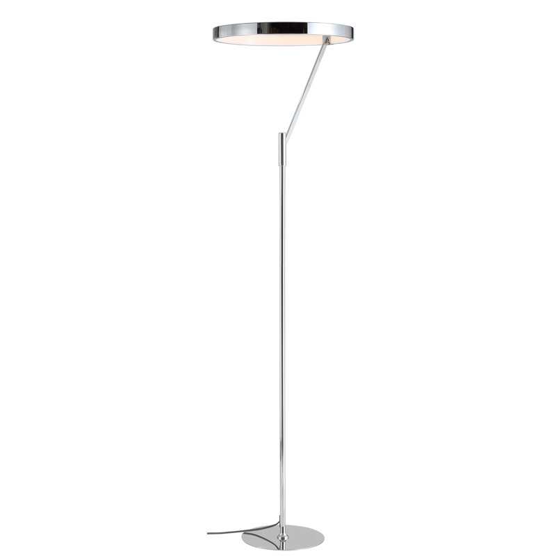 Lampe sur pied DEL 67 po Cresson, Chrome chrome