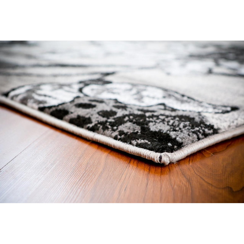 Tapis d'intérieur gris Murphysboro, 8 pi x 10 pi