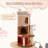 43" Cat Tree Cat Tower For Indoor Large Cats, Cat Bed House With 3 Large Condos And Sisal Scratching Posts For Kittens-233294304