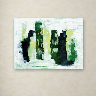 « abstract 1 green », impression sur toile tendue