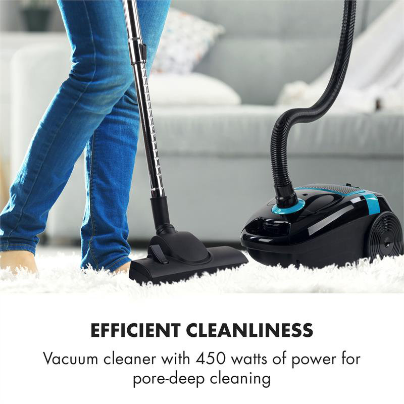 Klarstein Canister Vacuum, Black/Blue