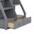 Bunk Bed with APP-Controlled 7-Color LED Lights, USB Ports, Shelves and 2  Drawers-1811547223