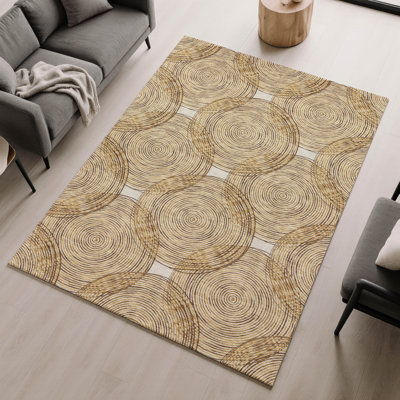Tapis géométrique Premium lavable à la machine Villers
