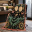 Jeté en polaire à motif floral Art Nouveau-134396819