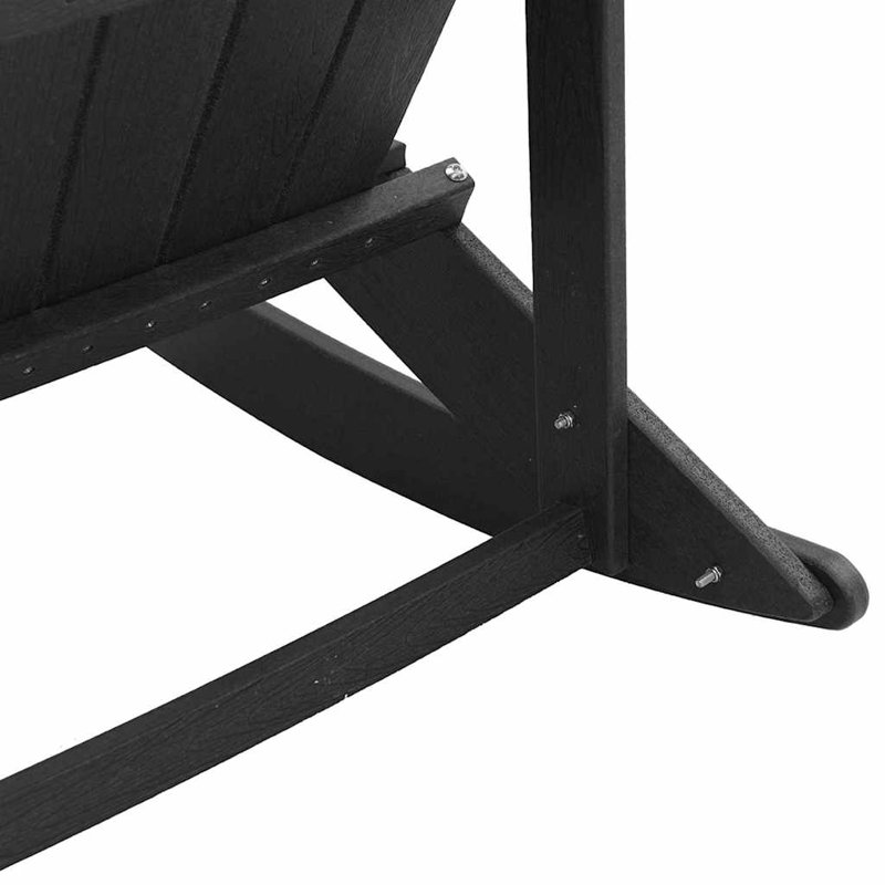 vidaXL Garden Lounge Set HDPE, Black