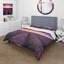Ensemble de housse de couette floral en polyester microfibre Sunrise & Dramatic Clouds Over Lavender-138870084