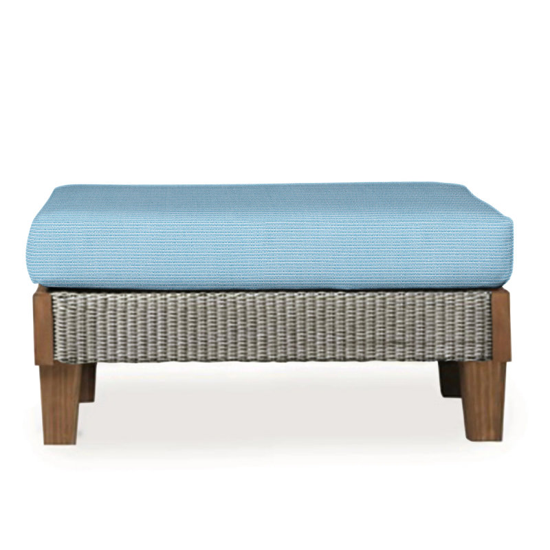 Catalina Outdoor Ottoman, Demo Skyway, Pewter