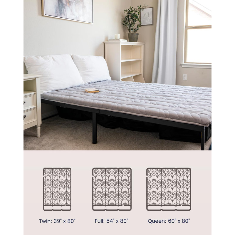 Japanese Floor Mattress Futon Mattress, Thicken Roll Up Tatami Mat W/ 100% Cotton Washable Cover, Portable & Foldable Floor Bed Mattress For Sleeping, Dormitory, Adult Kids, Grey