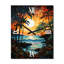 Jehu - Horloge murale florale-367039600