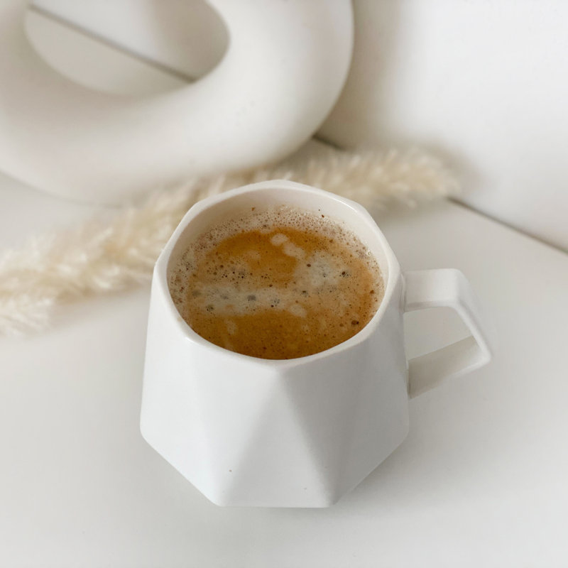 Danett Ceramic Coffee Cup, White