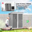Bindiya 5 ft. W x 3 ft. D Galvanised Steel Pent Garden Shed-1624694759